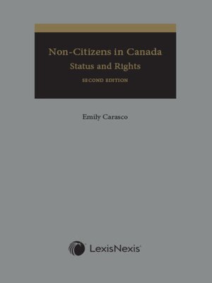 cover image of Non-Citizens in Canada: Status and Rights